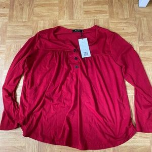 Red Long Sleeve shirt